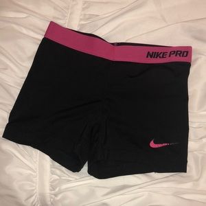 Nike pro spandex shorts